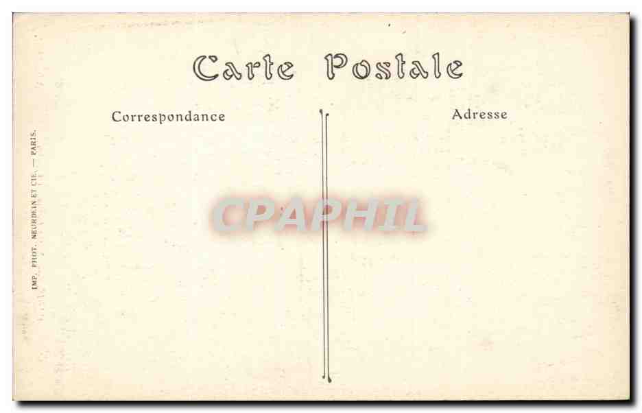 Paris CPA Notre Dame Chimere — Verso