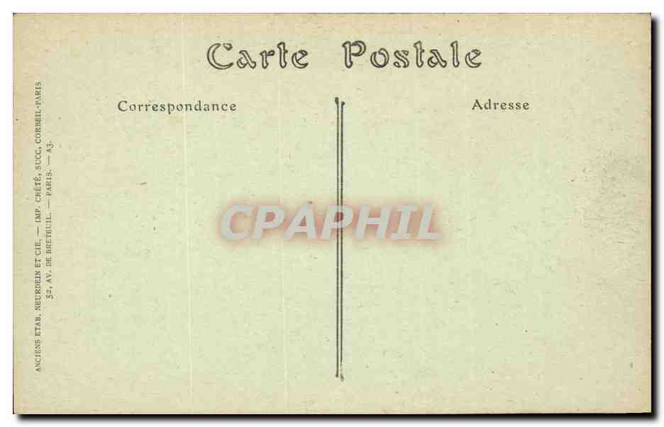 Paris CPA Notre Dame Chimeres — Verso