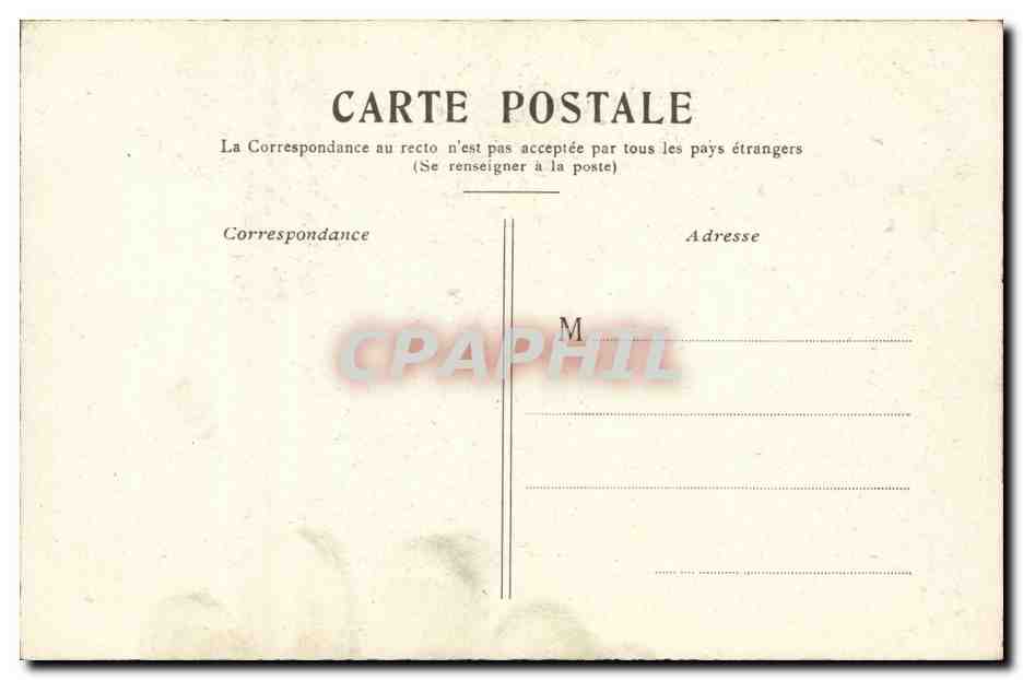 Paris CPA Le palais de justice et le marche aux fleurs — Rückseite