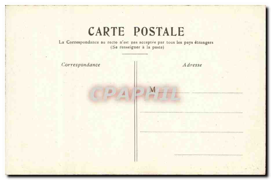 Paris CPA Rue de Rivoli et Tour St Jacques — Verso