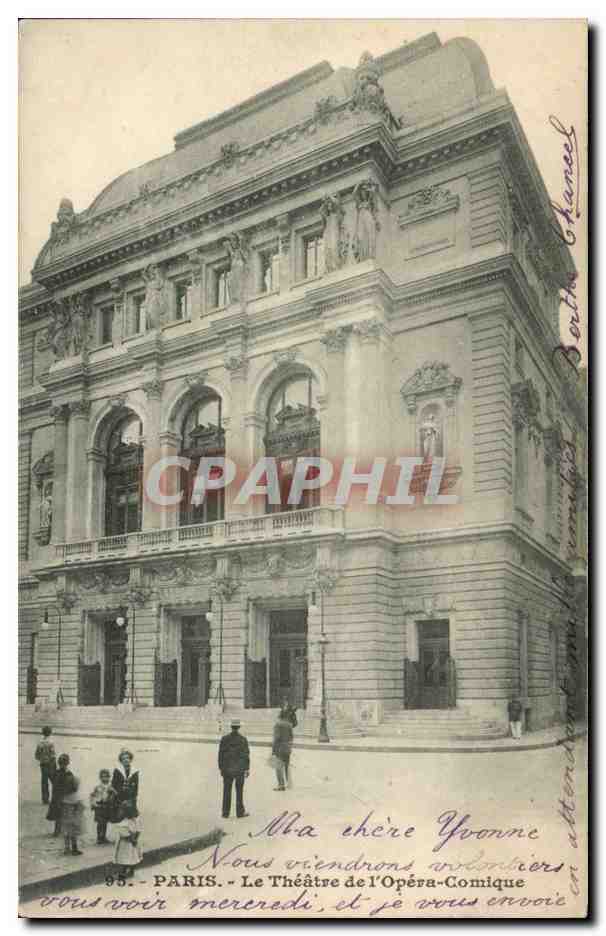 Paris CPA Le theatre de l'opera comique