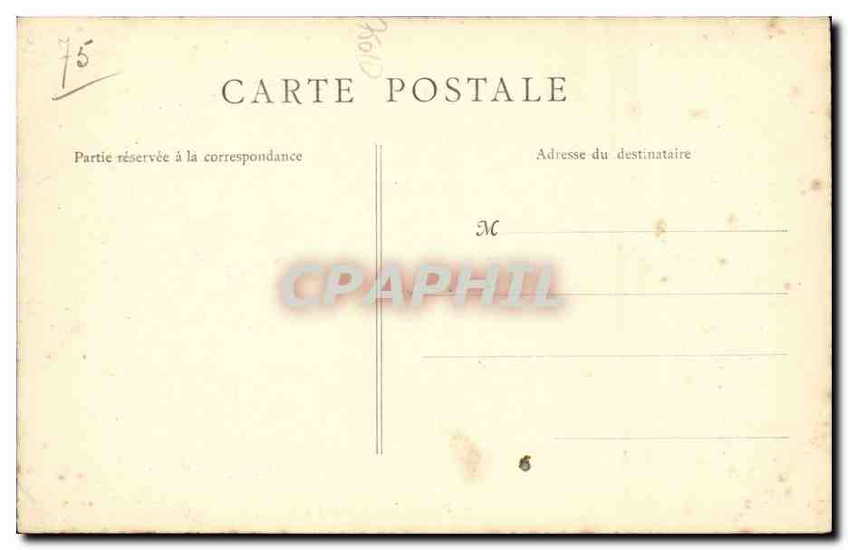 Paris CPA Porte Saint Martin — Verso