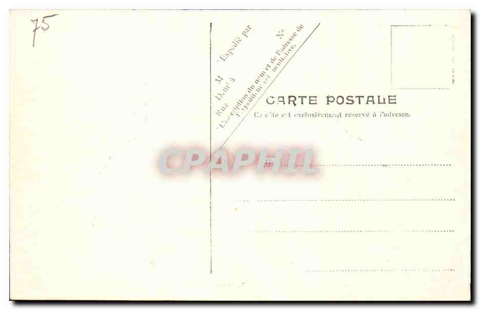 Paris CPA Porte Saint Martin et la Renaissance — Verso