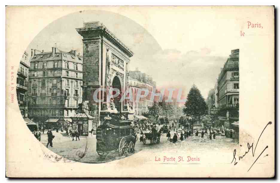 Paris CPA La porte St Denis
