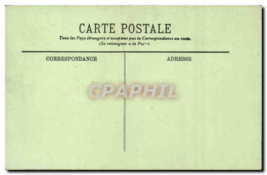 Paris CPA L'hotel de ville La salle du conseil municipal — Rückseite
