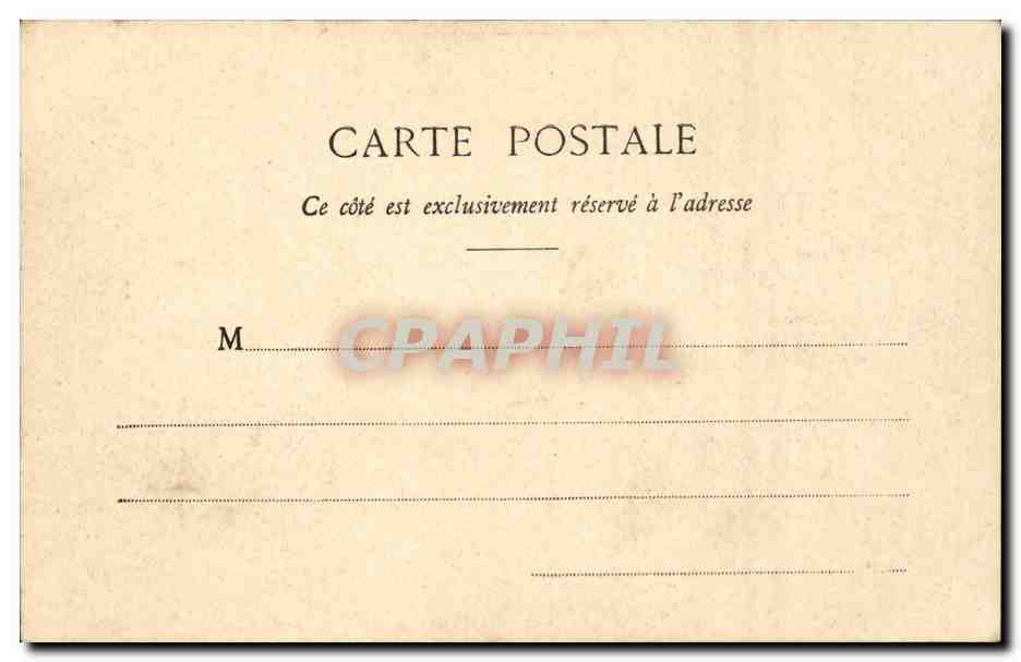 Paris CPA Le grand palais — Rückseite