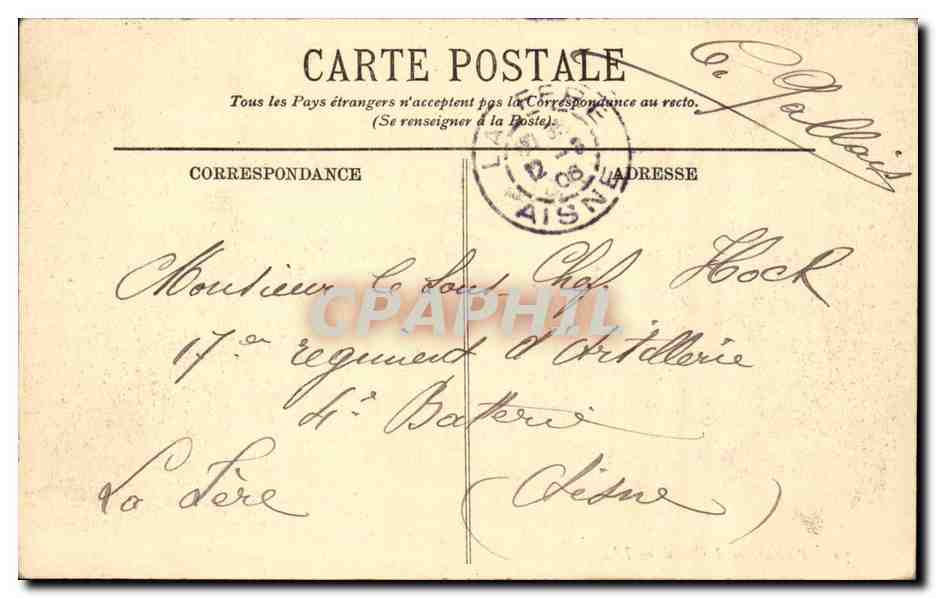Paris CPA L'opera — Rückseite