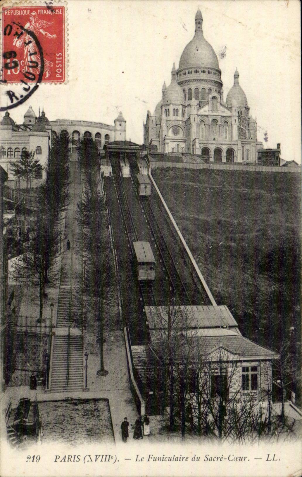 Paris CPA Le funiculaire du Sacre Coeur