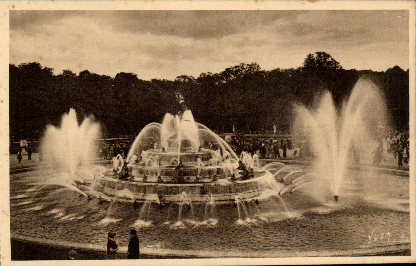 Versailles CPA Jardins du palais Bassin de Latone
