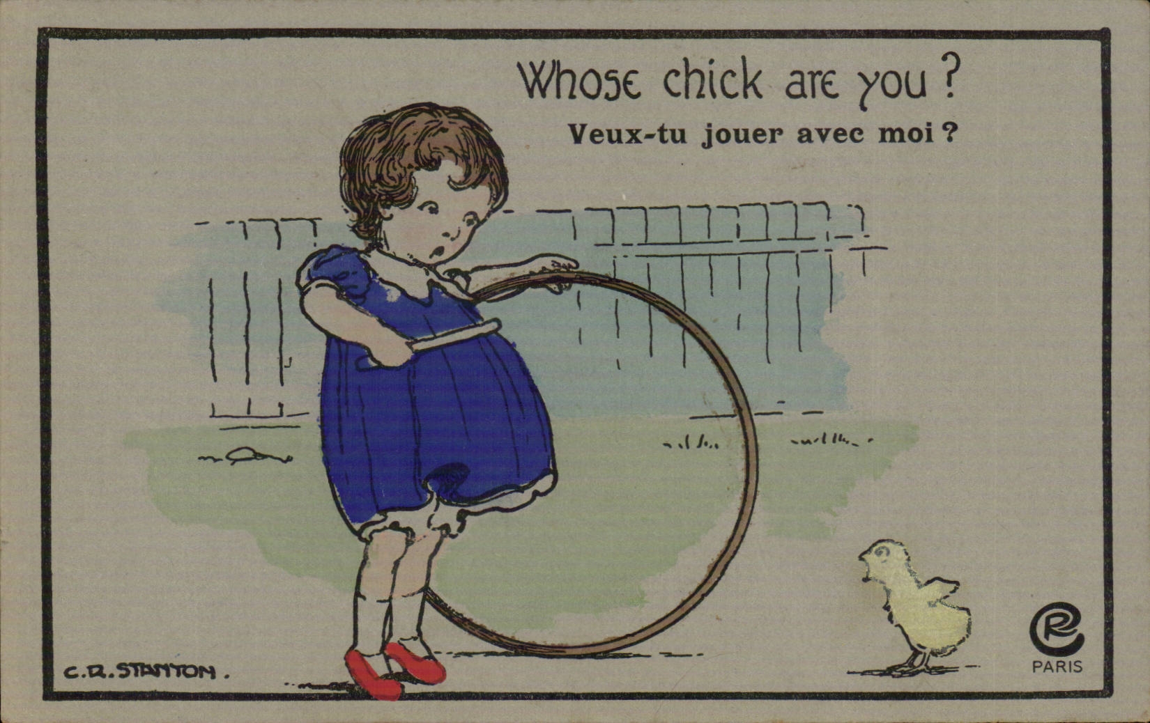 CPA Fantaisie Stanton Enfant Whose chick are you ?