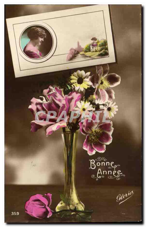 CPA Fantaisie Femme Bonne annee