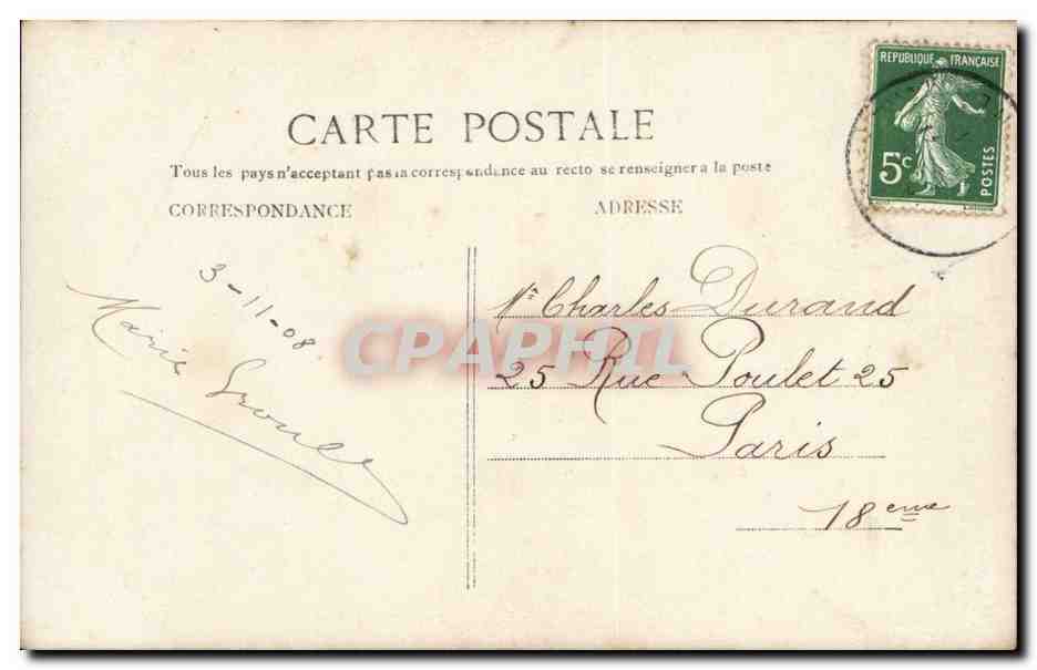 CPA Fantaisie Enfant — Rückseite