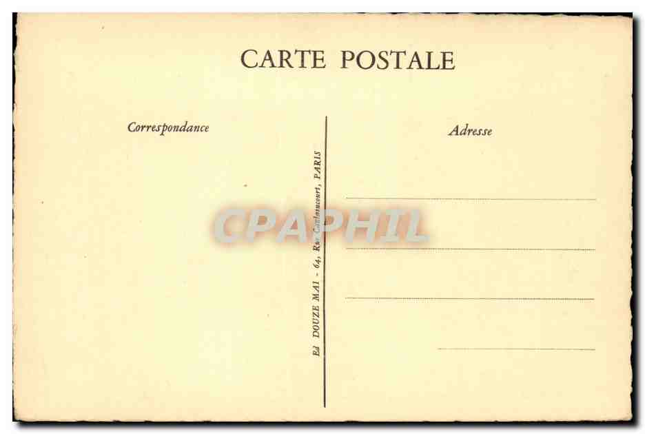 CPA Fantaisie Paris Notre DAme — Rückseite