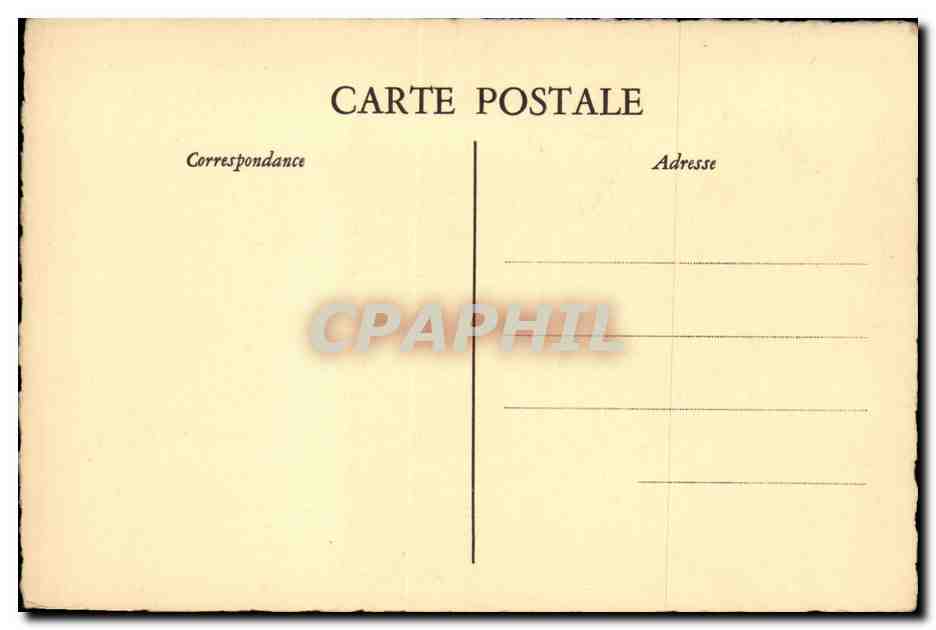 CPA Fantaisie Paris Montmartre La rue cortot — Rückseite