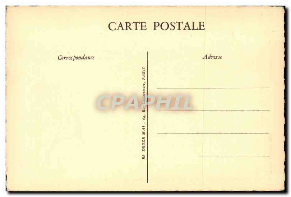 CPA Paris Madeleine — Verso