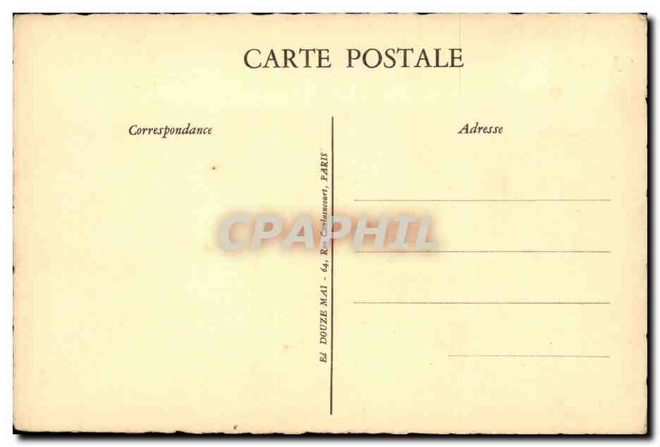 CPA Fantaisie Paris Notre DAme — Verso