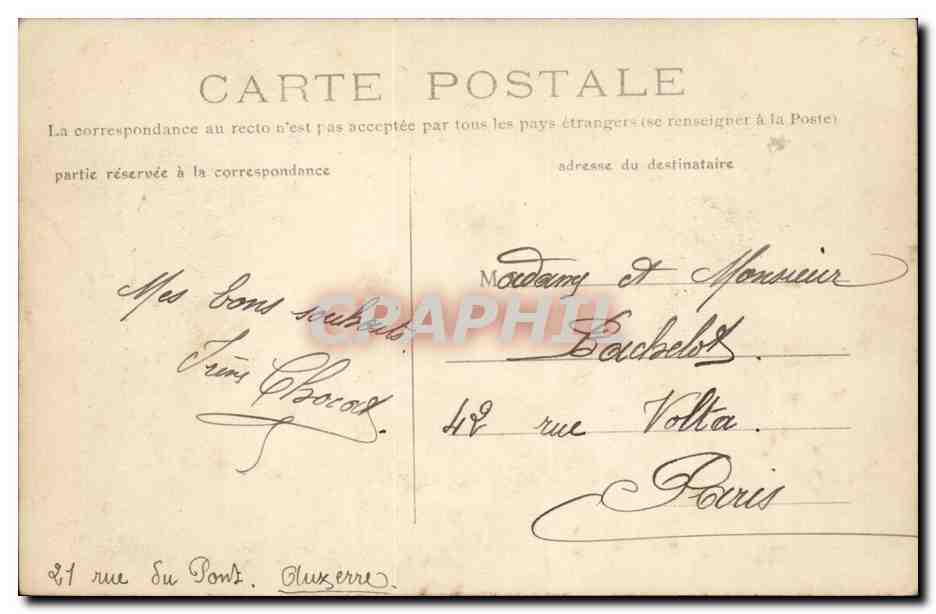 CPA Fantaisie Heureuse annee — Rückseite