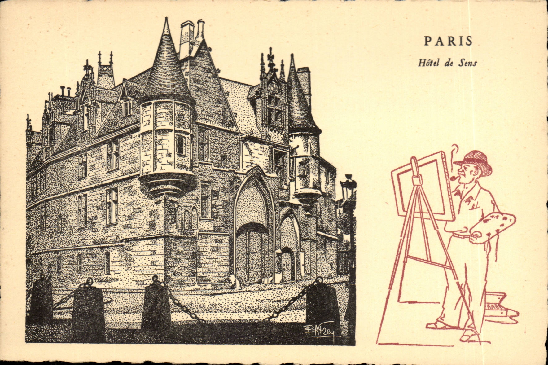 CPA Fantaisie Paris Hotel de Sens