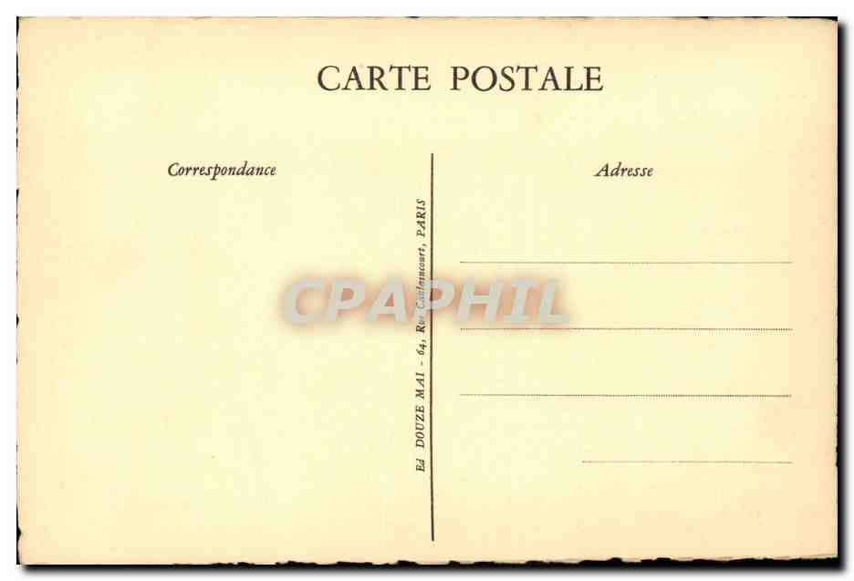 CPA Fantaisie Paris Hotel de Sens — Rückseite