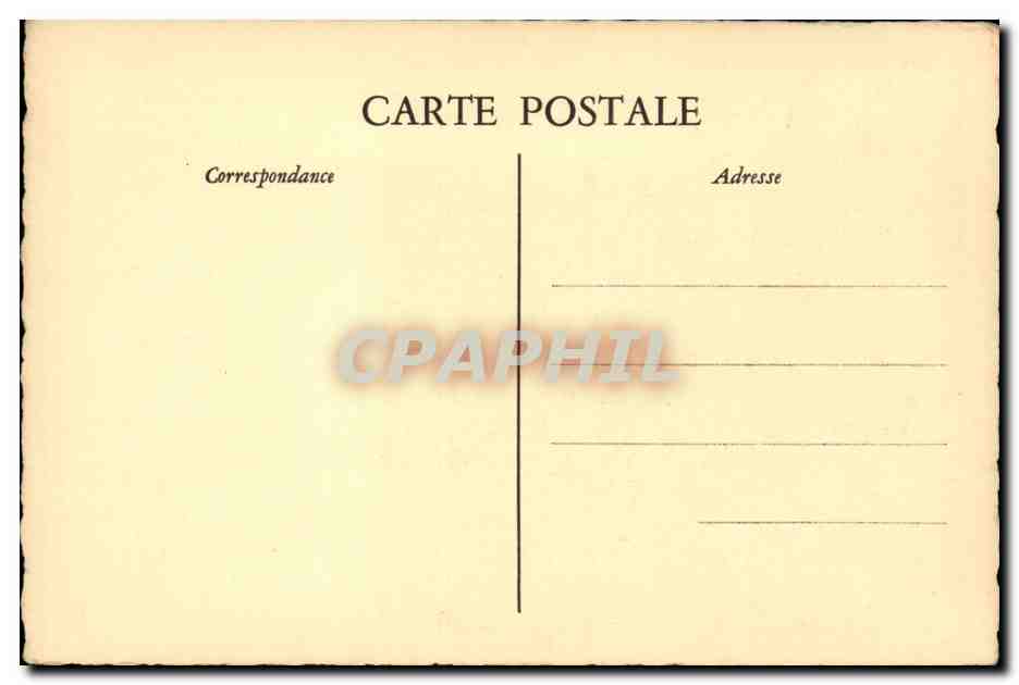 CPA Fantaisie Paris Montmartre La rue Cortot — Rückseite