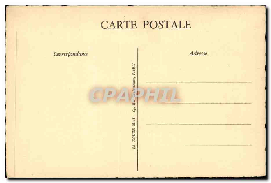 CPA Fantaisie Paris Notre DAme — Rückseite