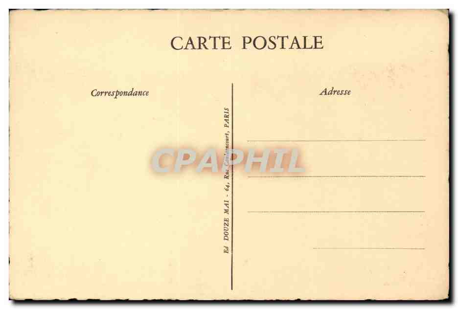 CPA Fantaisie Paris Invalides — Rückseite