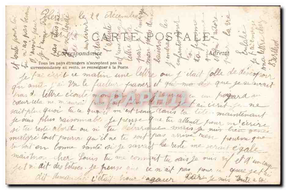 Femme en robe rose tenant des fleurs de pommier — A.N. PARIS, n° 555 — Verso