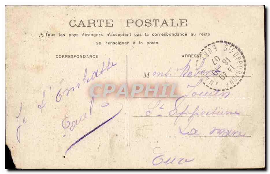 Paris CPA Theatre de la Comedie francaise — Verso