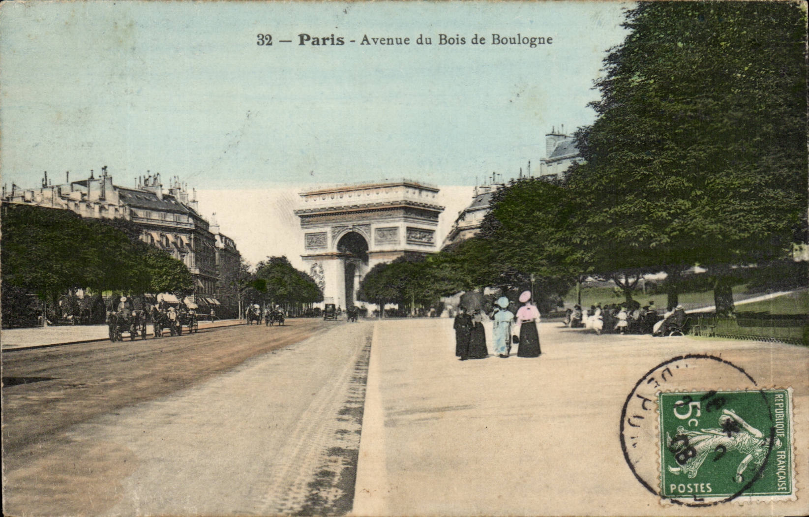 Paris CPA Avenue du Bois de Boulogne