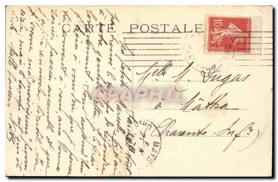 Paris CPA Boulevard et Porte Saint Denis — Rückseite