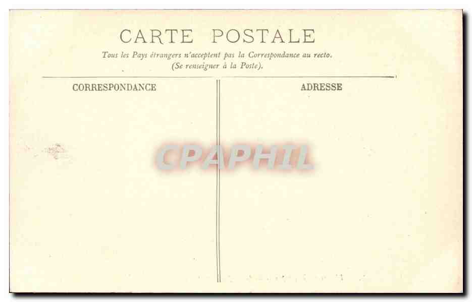 Paris CPA L'arc de Triomphe et les Champs Elysees — Rückseite
