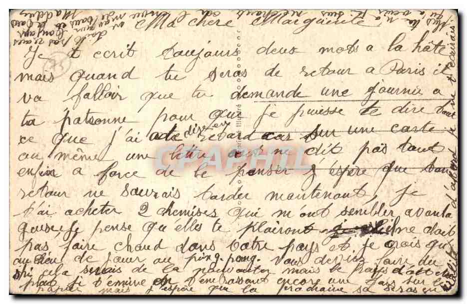 Paris CPA Pont des Saints Peres et le pavillon de Flore — Rückseite