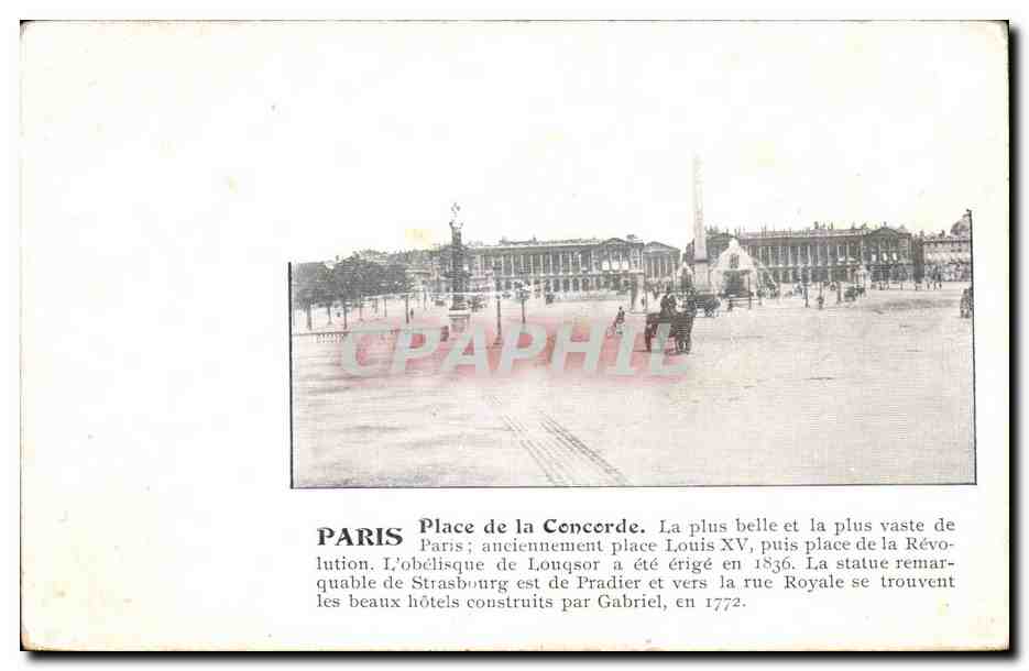 Paris CPA Place de la Concorde