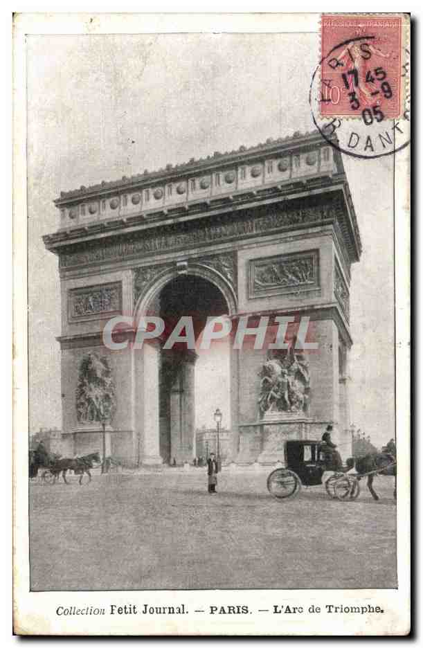 Paris CPA Arc de TRiomphe