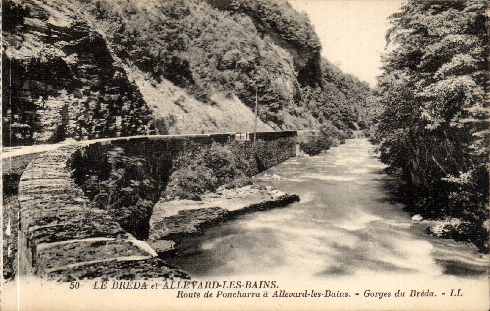 Gorges du Bréda — Route de Poncharra à Allevard-les-Bains — LL