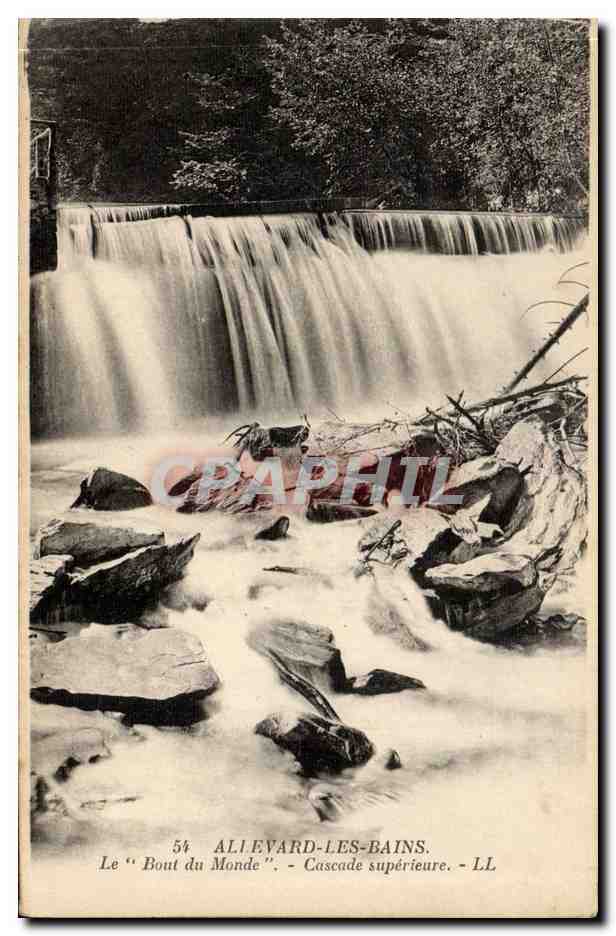 CPA Allevard les Bains Le bout du monde Cascade superieure
