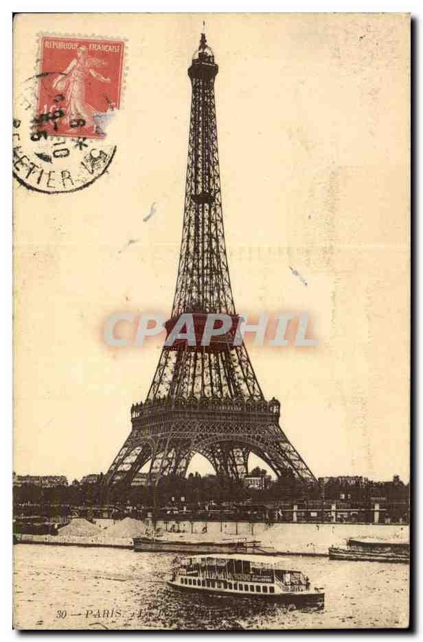 CPA Paris Toue Eiffel
