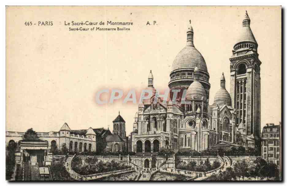 CPA Paris le SAcre Coeur de Montmartre