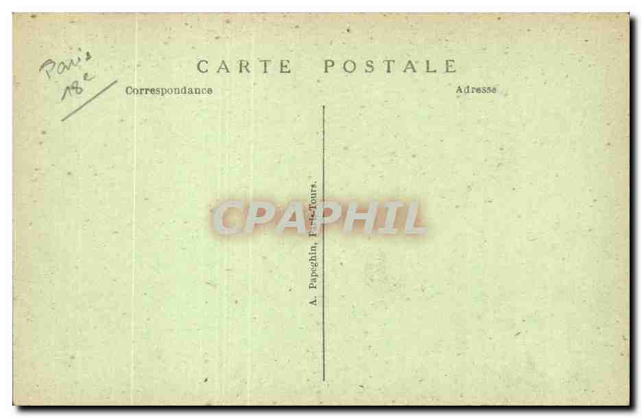 CPA Paris le SAcre Coeur de Montmartre — Rückseite