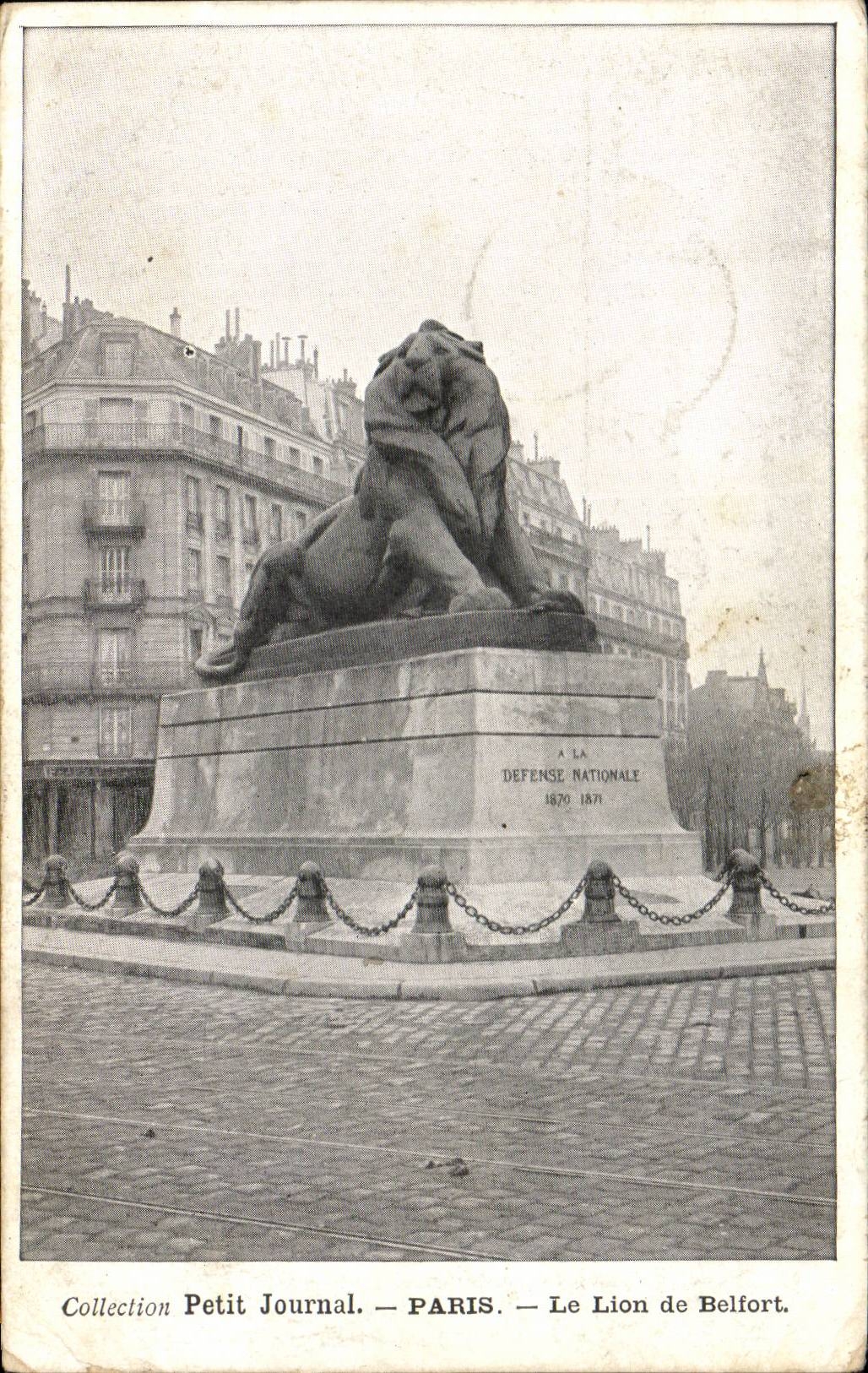CPA Paris Le lion de Belfort