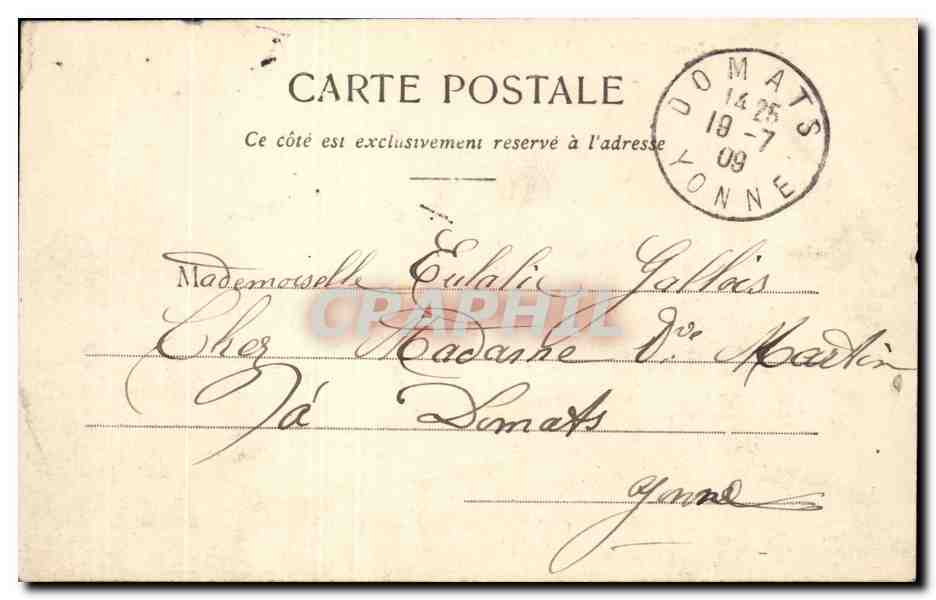 CPA Paris Notre Dame L'abside — Rückseite