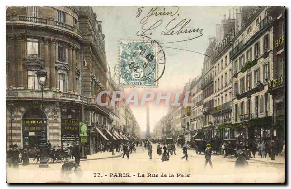 CPA Paris La rue de la Paix