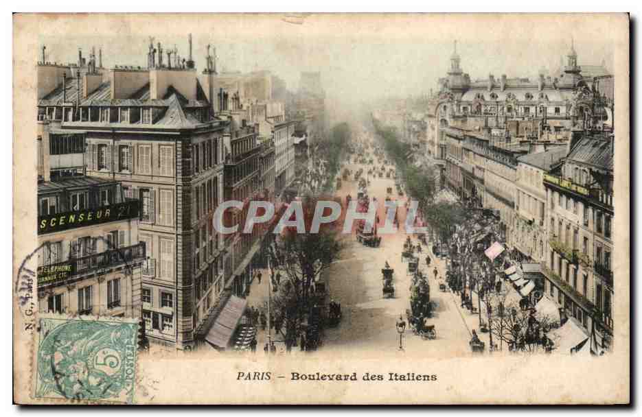 CPA Paris Boulevard des Italiens