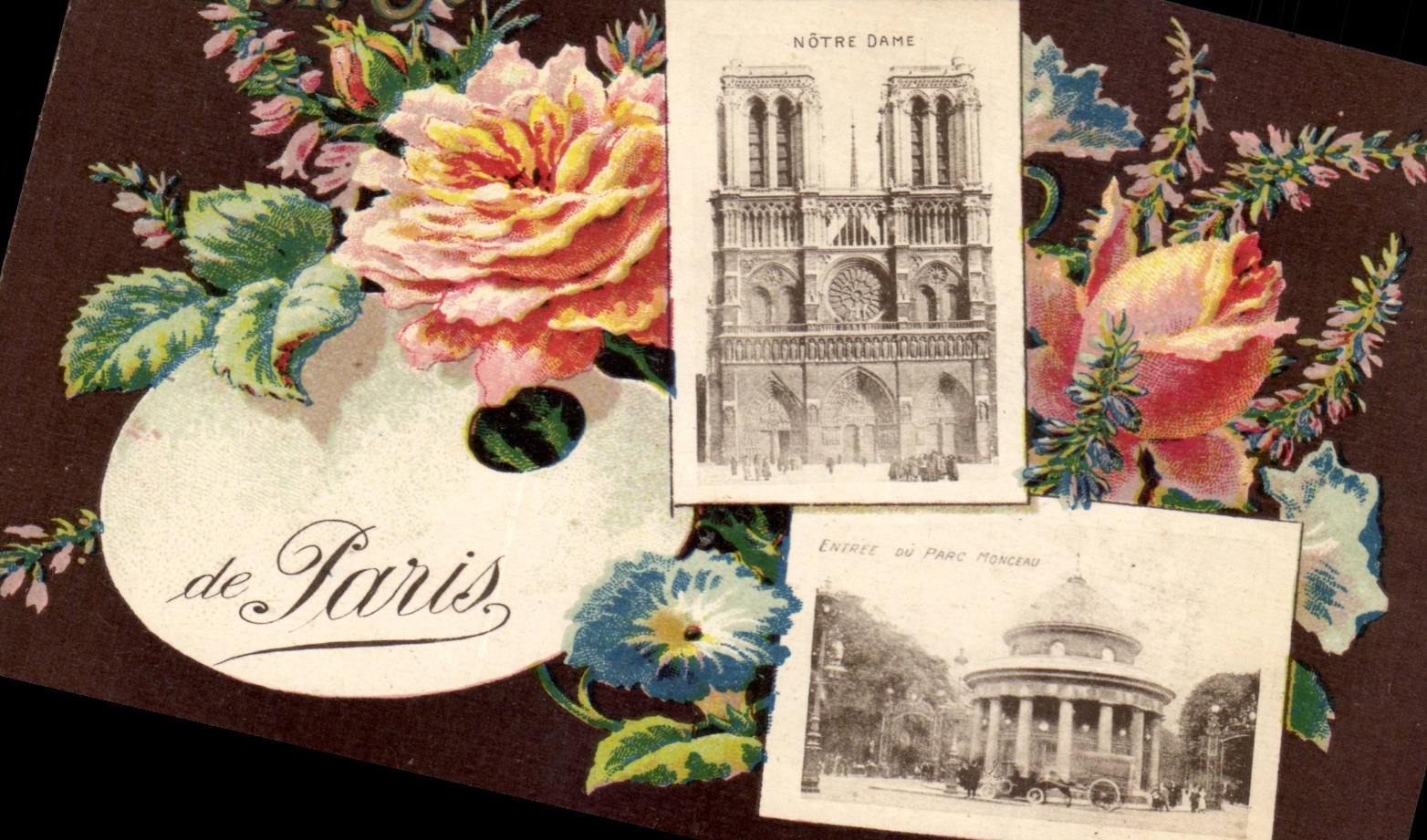 CPA Paris Souvenir Notre Dame Parc monceau