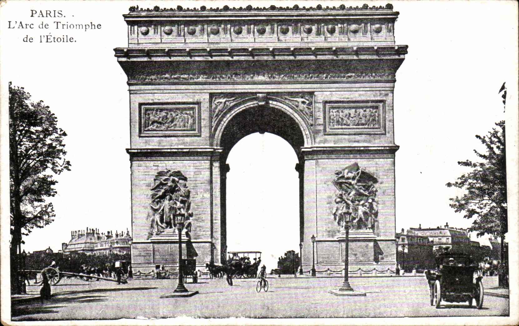 CPA Paris Arc de triomphe de l'Etoile