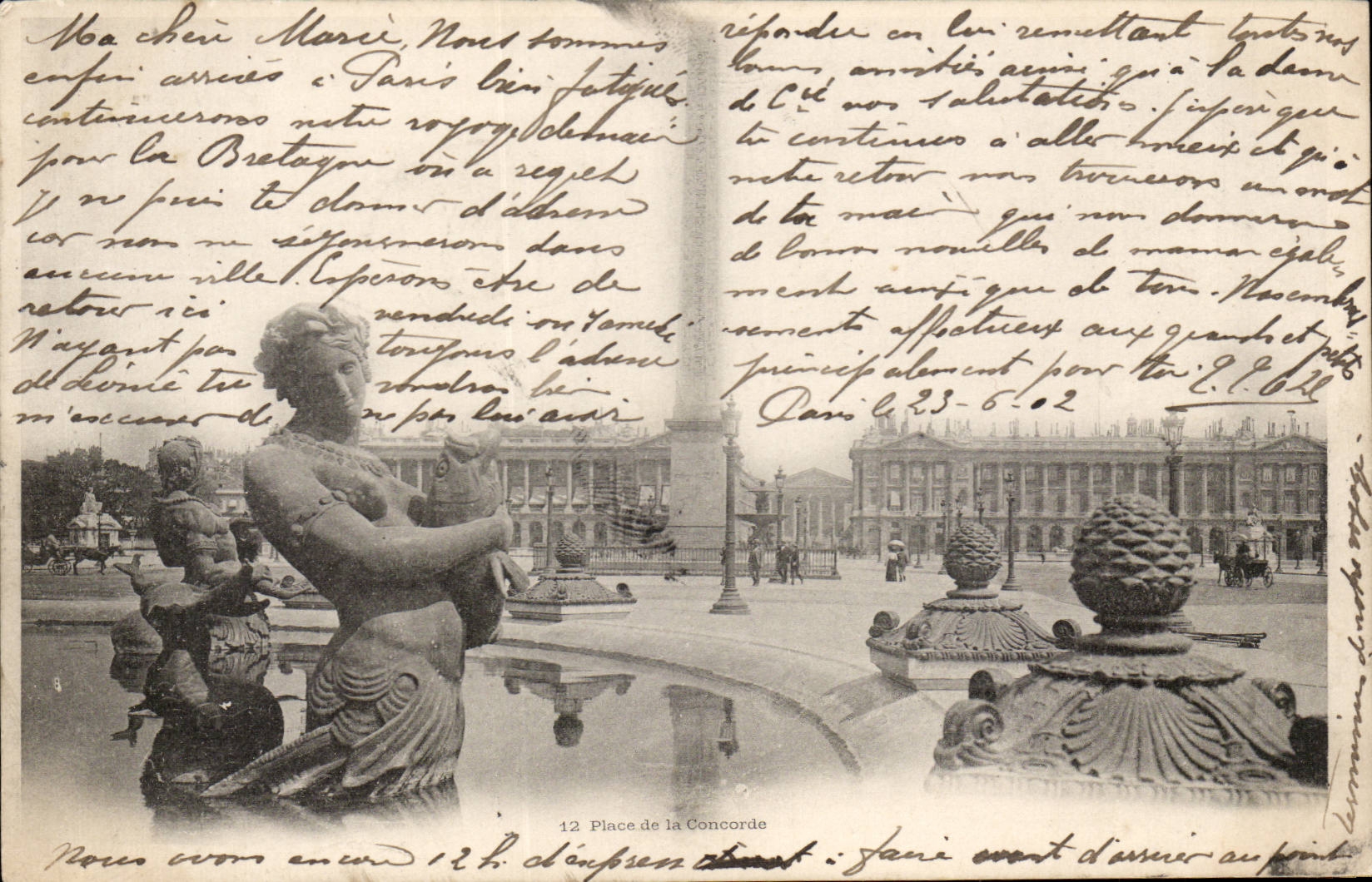 CPA Paris Place de la Concorde