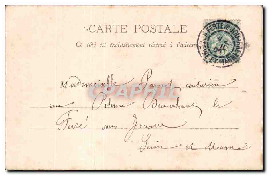 CPA Paris L'hotel de ville — Rückseite