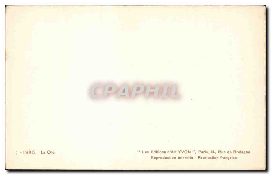 CPA Paris Notre Dame Joyeux Noel — Rückseite