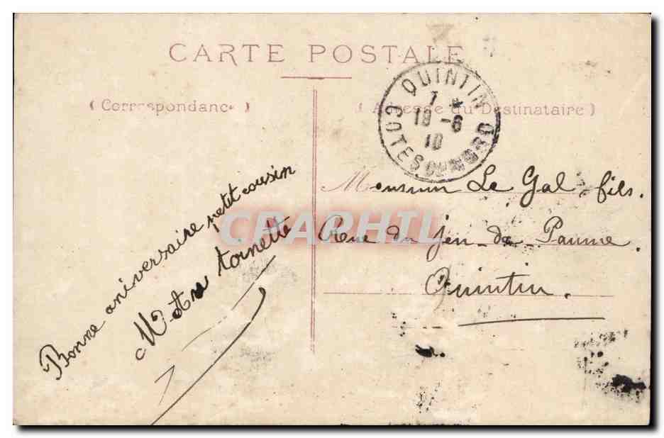 CPA Fantaisie enfant — Verso