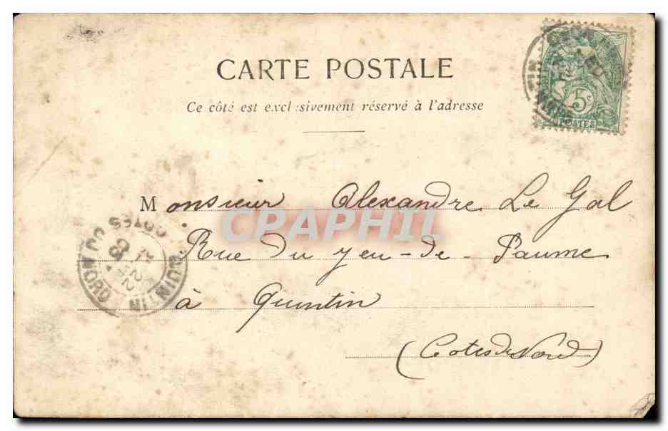 CPA Fantaisie Femme — Rückseite